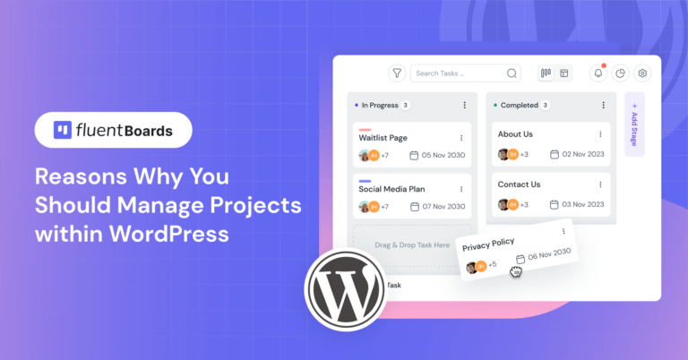 why you should manage projects within Wordpress