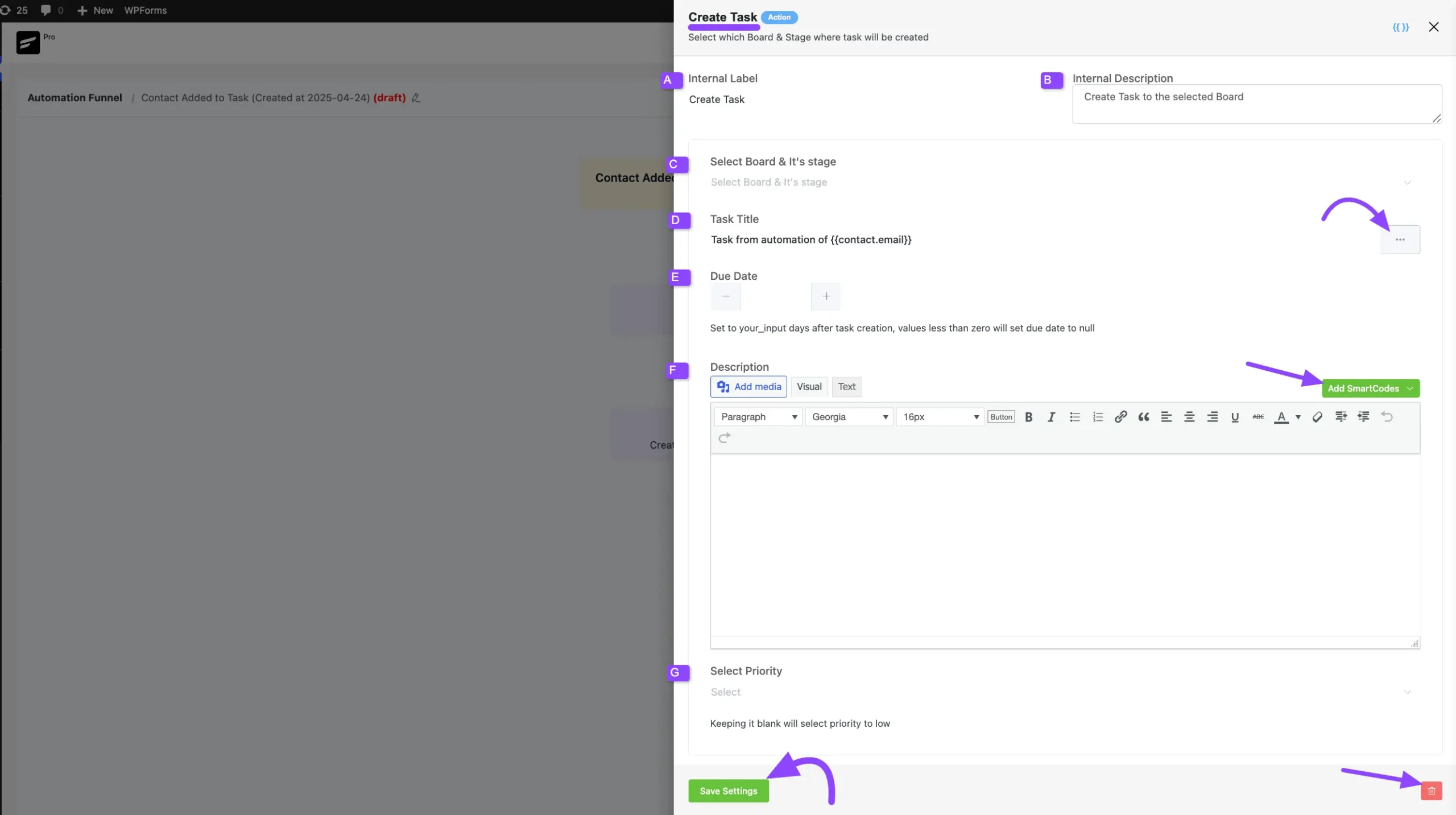 create task