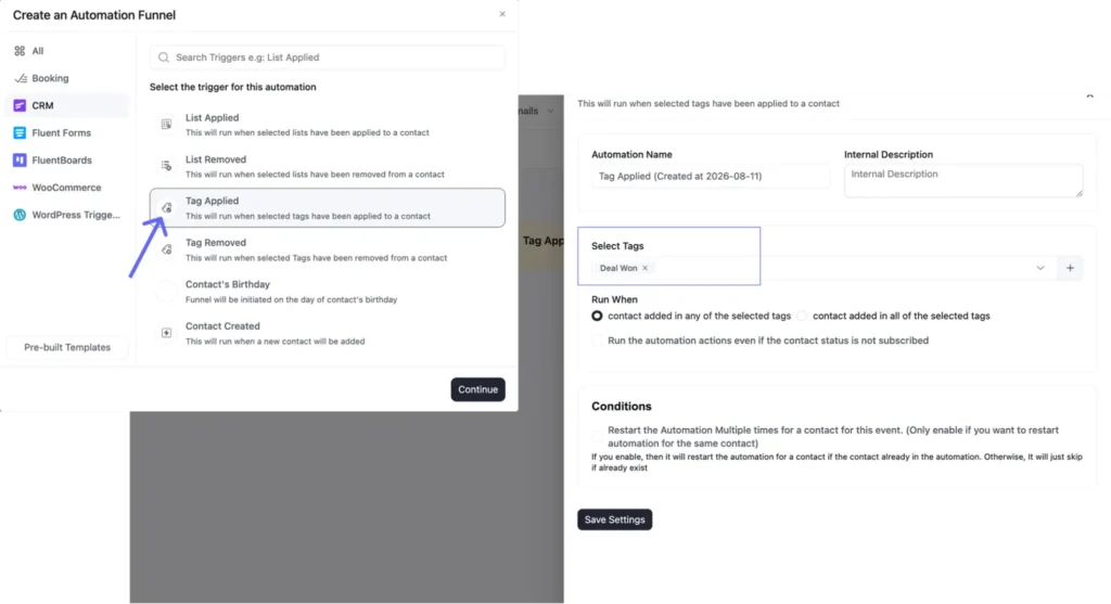 Use Case Two: Build the Board Automatically When a Deal Closes 2