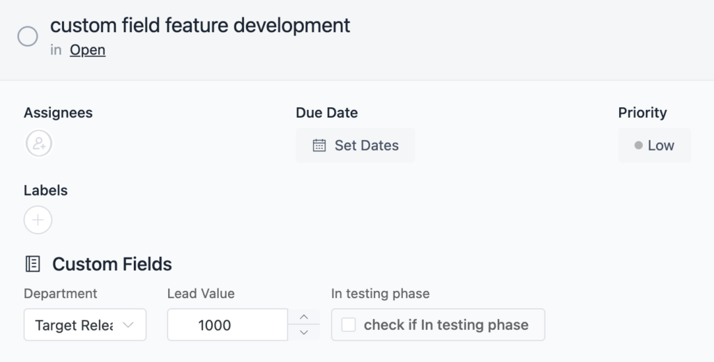 FluentBoards: 'Custom Field' feature