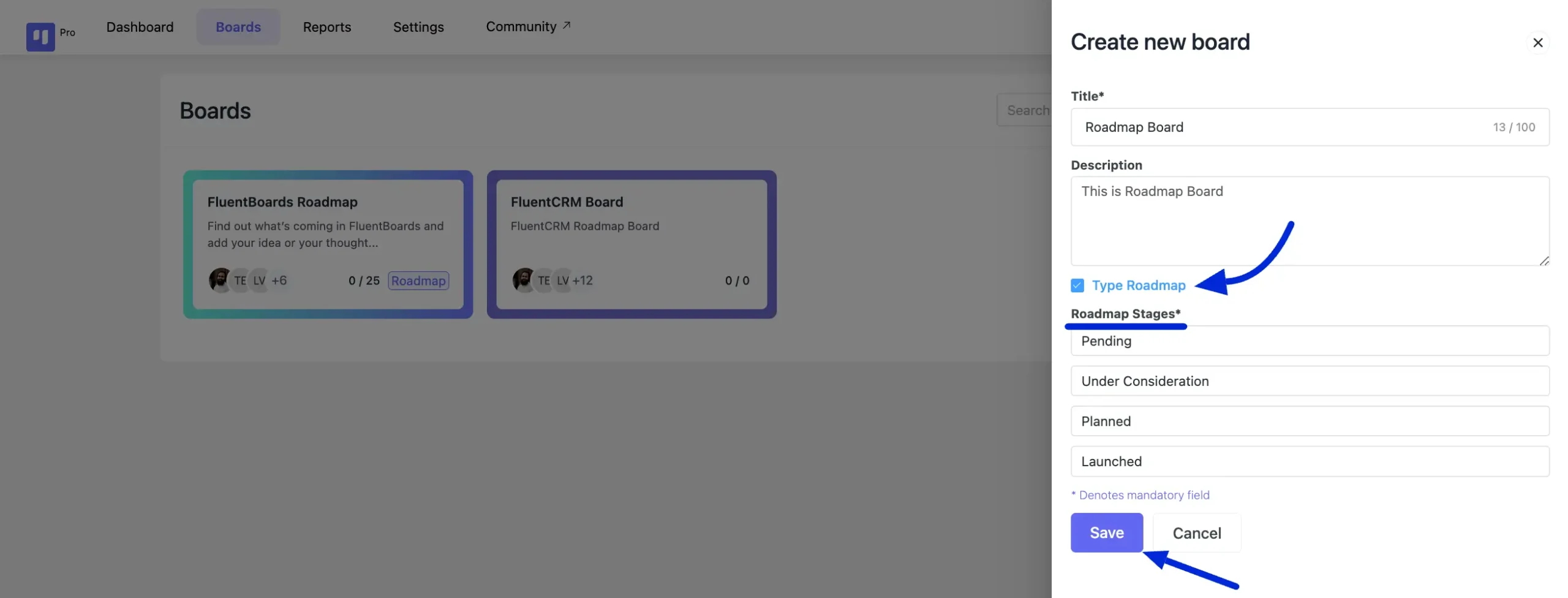 fluentboards roadmap