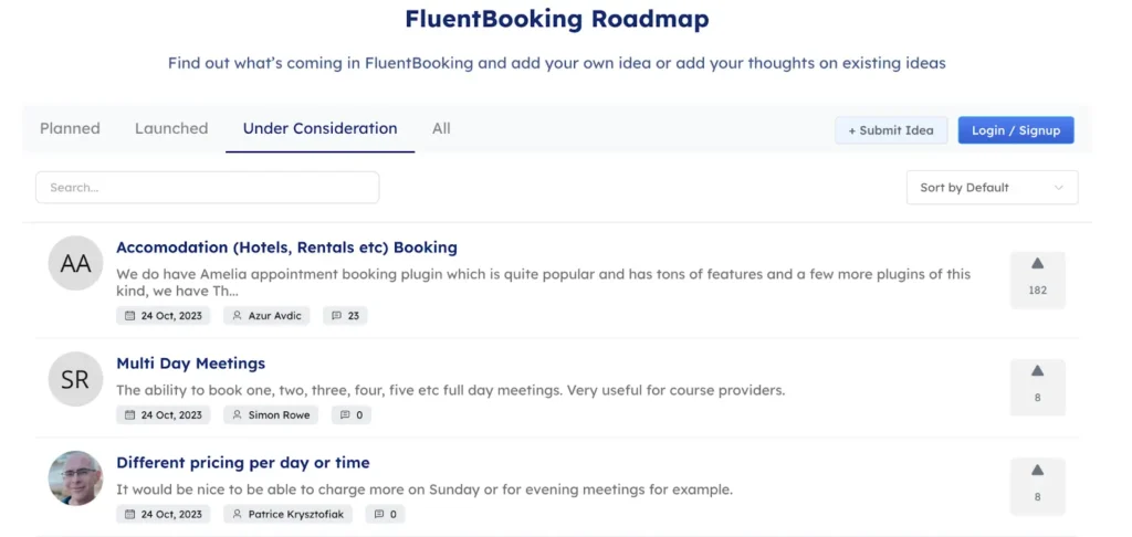 FluentBooking Roadmap
