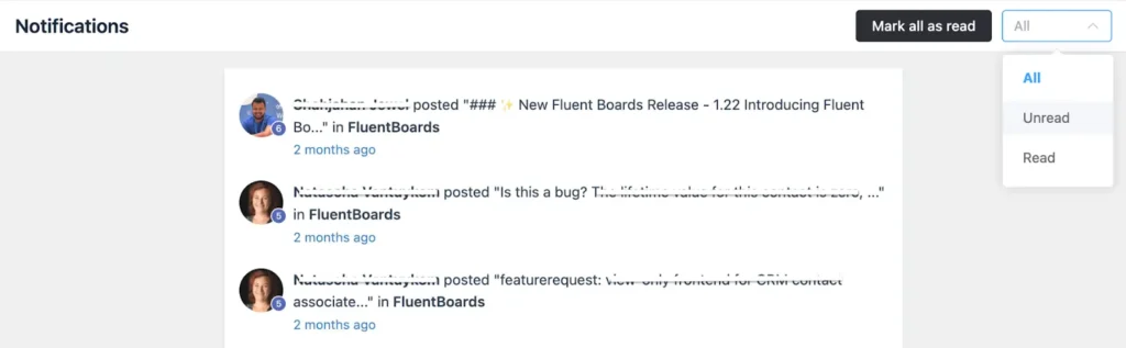 FluentCommunity's dynamic notification always kept us on track