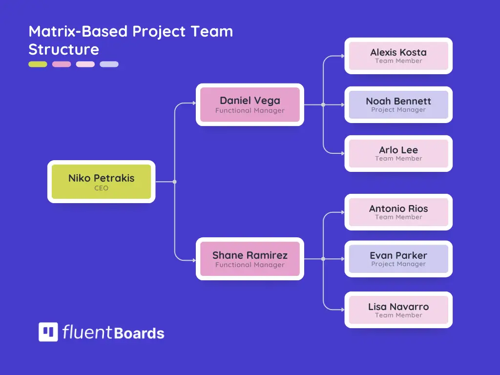 Matrix-based project team structure