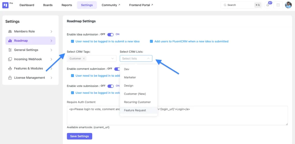 select which tag you want to assign or which contact list you want to add them to (you can choose either or both), and save the settings.