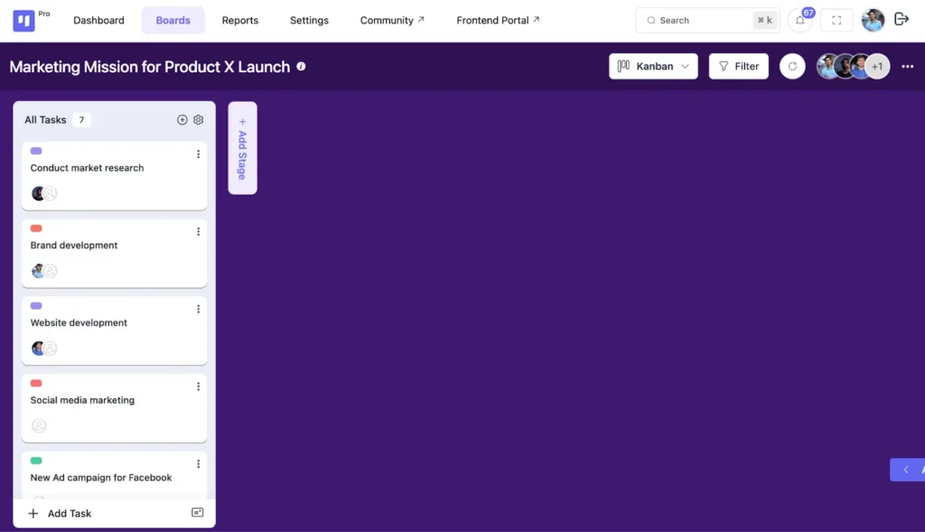 Identify all the tasks in your project management workflow Then, break these milestones into smaller, manageable tasks.