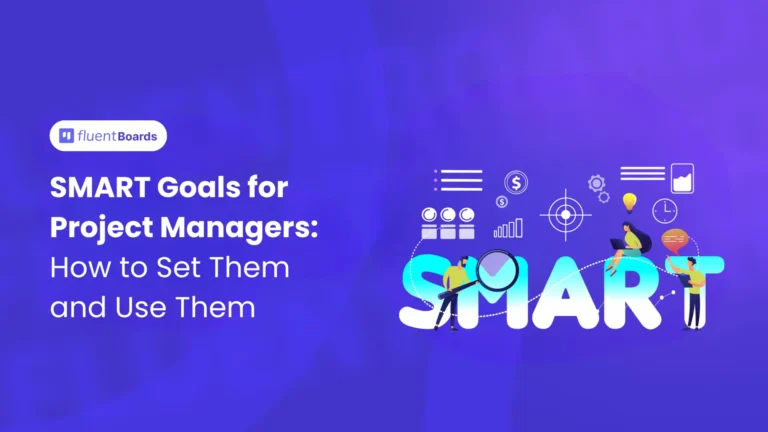 SMART goals framework for project managers showing specific, measurable, achievable, relevant, and time-bound criteria