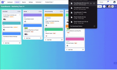 Direct Task Creation from Image Drops or Pastes