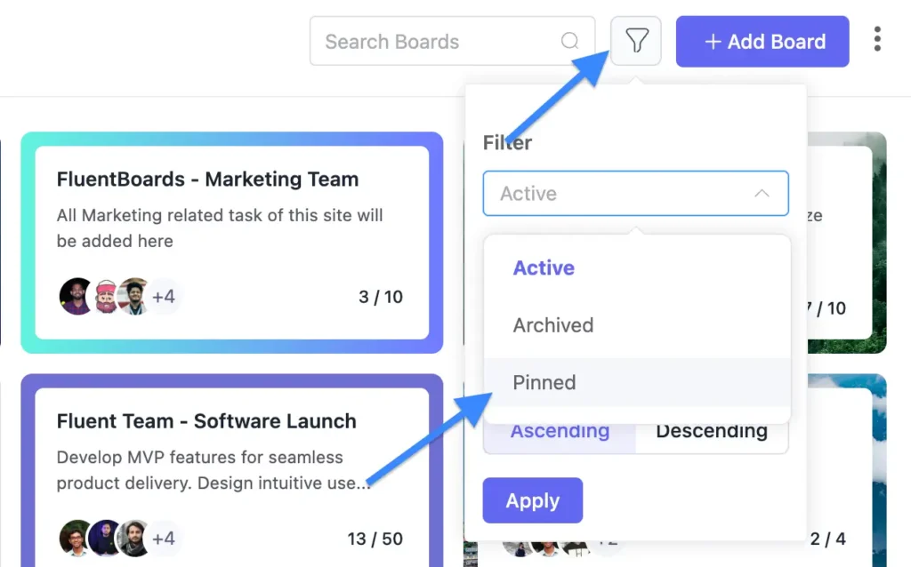 FluentBoards 1.65: Pin Board, Task Creation from Image Drops, & More!