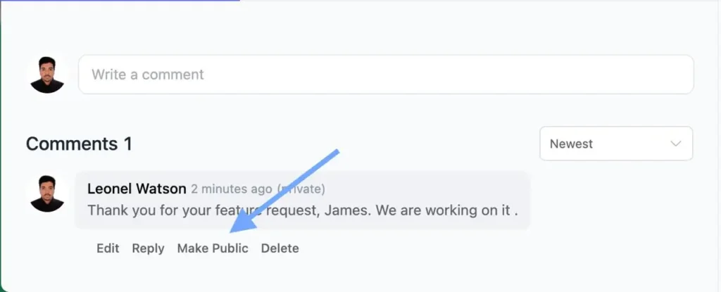 Added the Ability to Make Comments Public/Private in Roadmap Tasks
