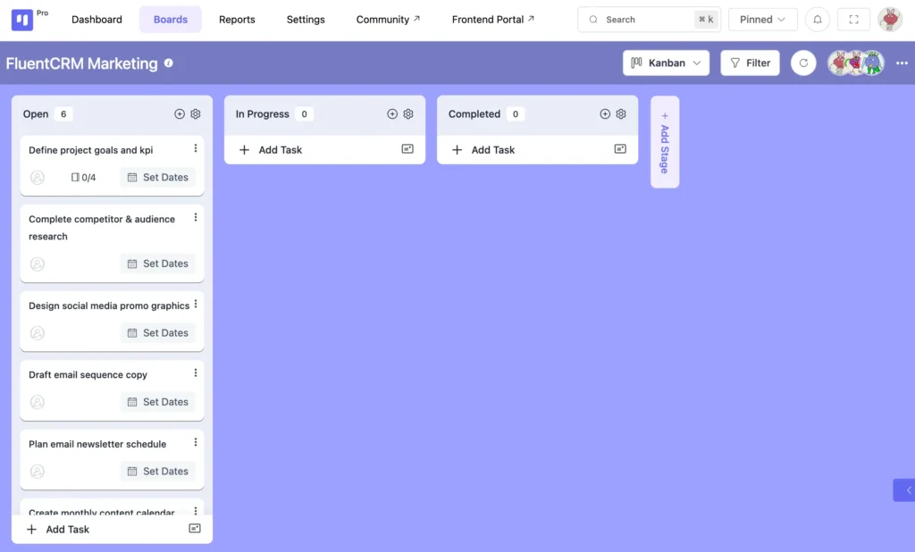 Choose your board view