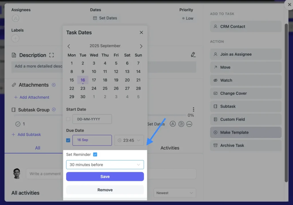 Task and Subtask Reminder