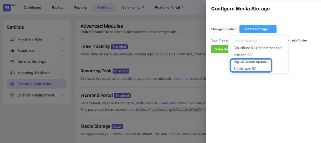 More External Storage Integration