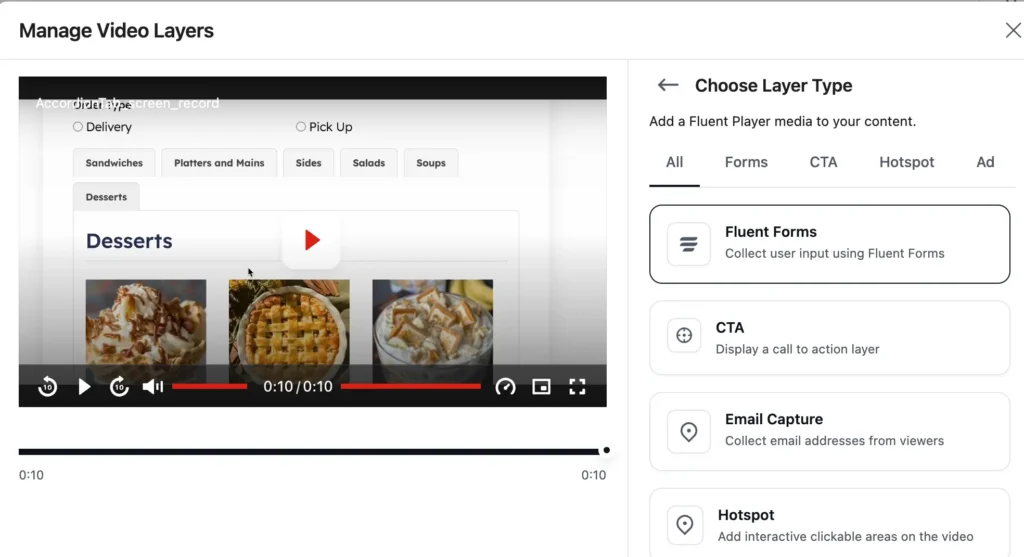 FluentPlayer Interactive Layers