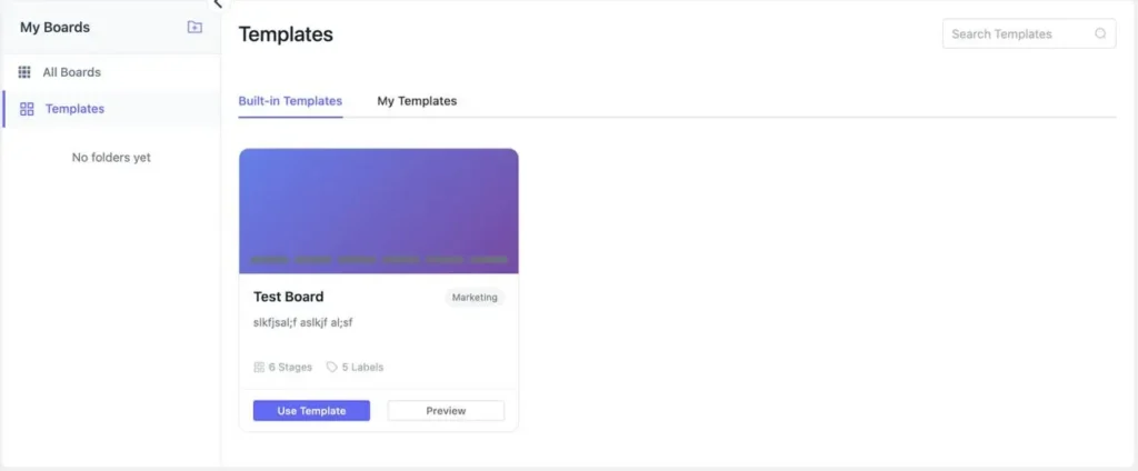 Pre-Built Board Templates for FluentBoards