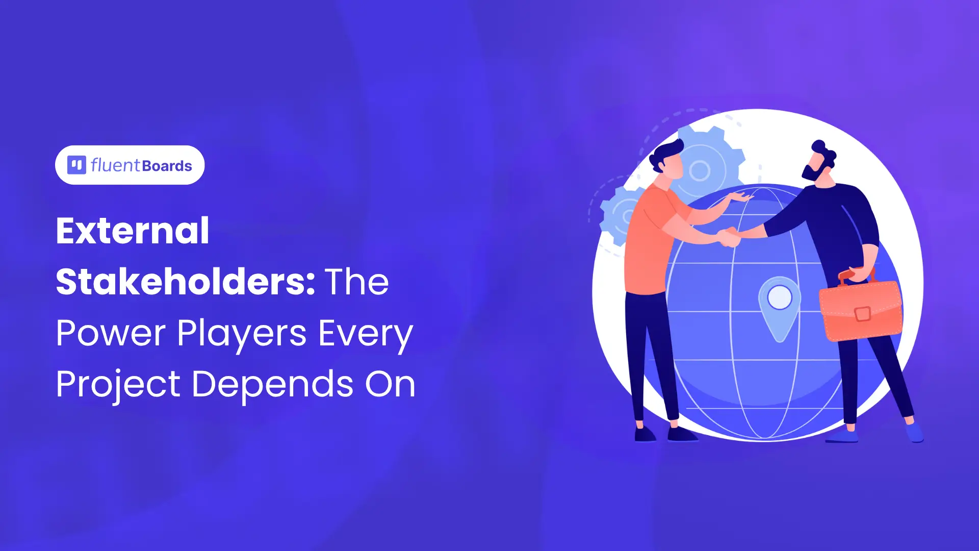 external stakeholders in a project handshake illustration