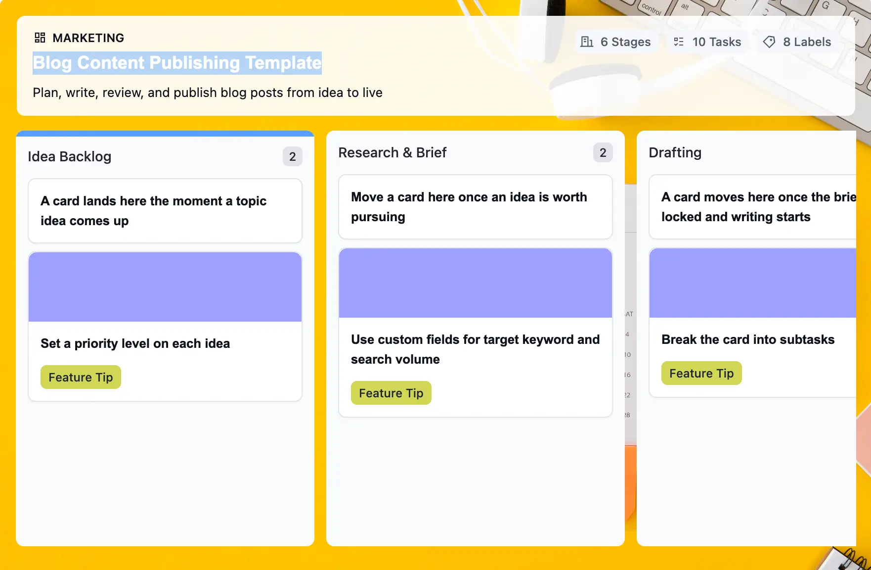 Blog Content Publishing templates