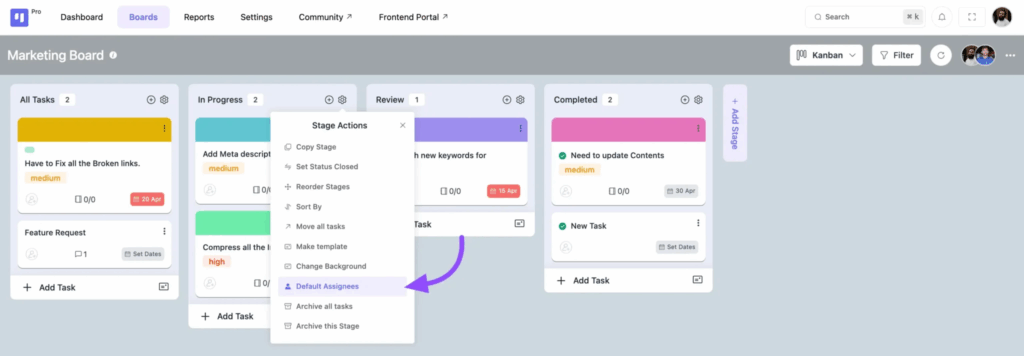 Use Default Stage Assignee for Automatic Notifications