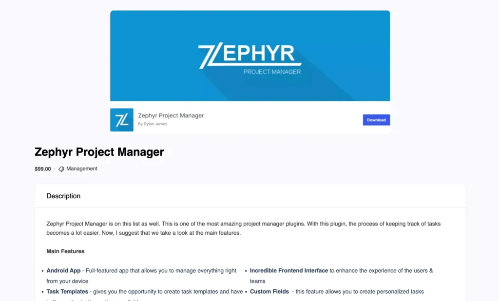 Zephyr Project Manager
