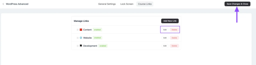 Course Links 