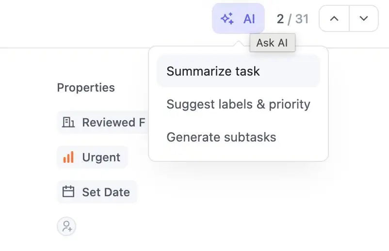 AI-Powered Subtask Generation, Summary, Labels and Priority Suggestions