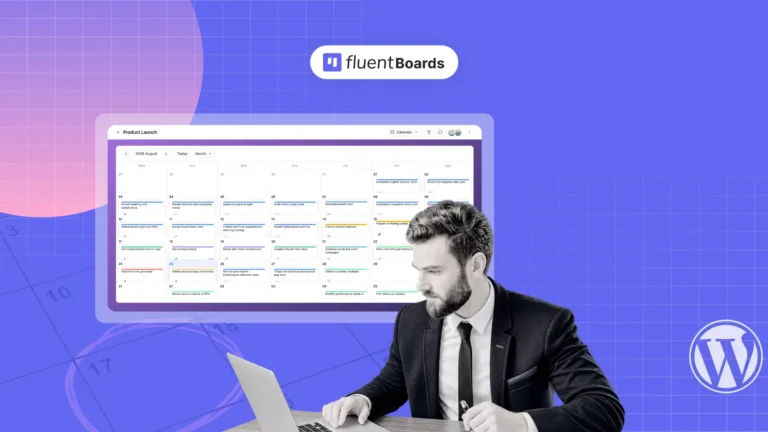Team member planning project deadlines using FluentBoards Calendar View