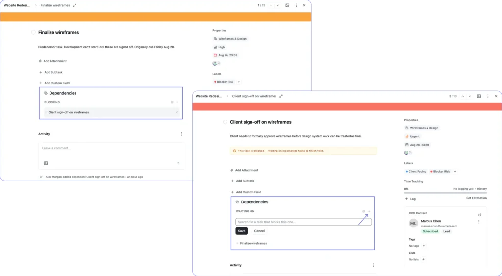 Task Dependencies 2