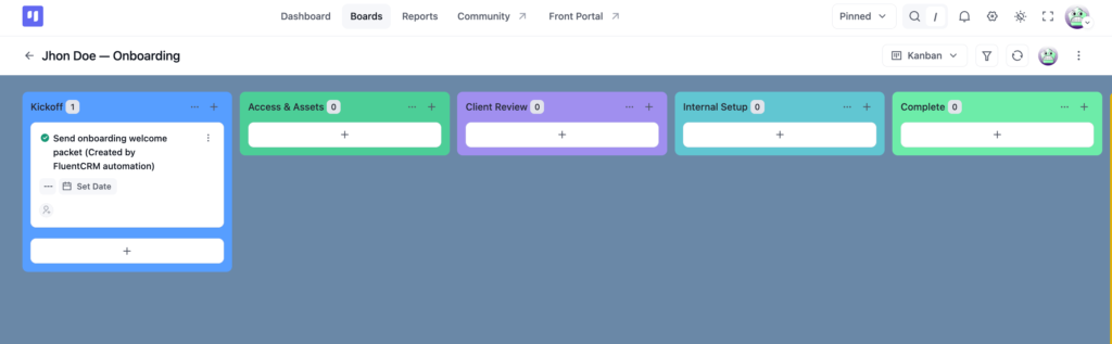 Automate Board and Task Creation 2
(FluentCRM)