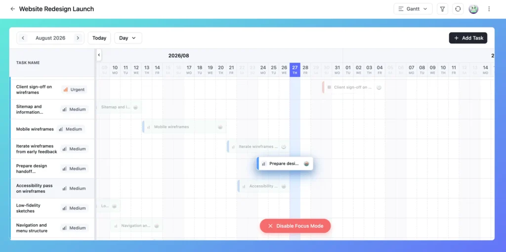 Focus Mode (FluentBoards)