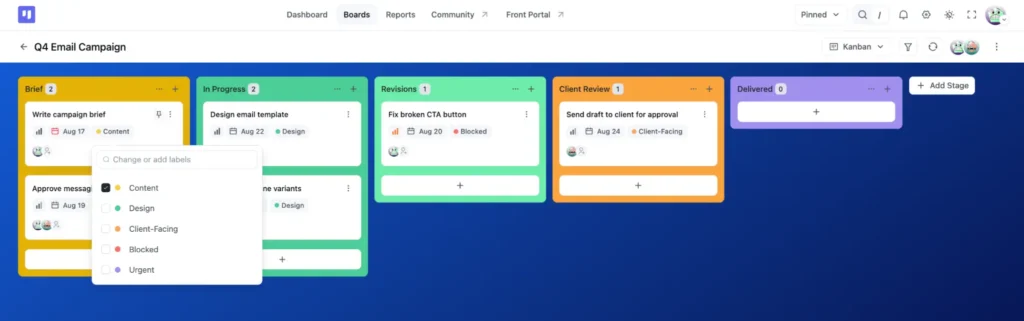 Set up your label system (FluentBoards)