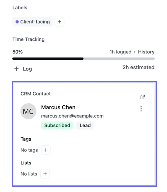 CRM Contact (FluentBoards)