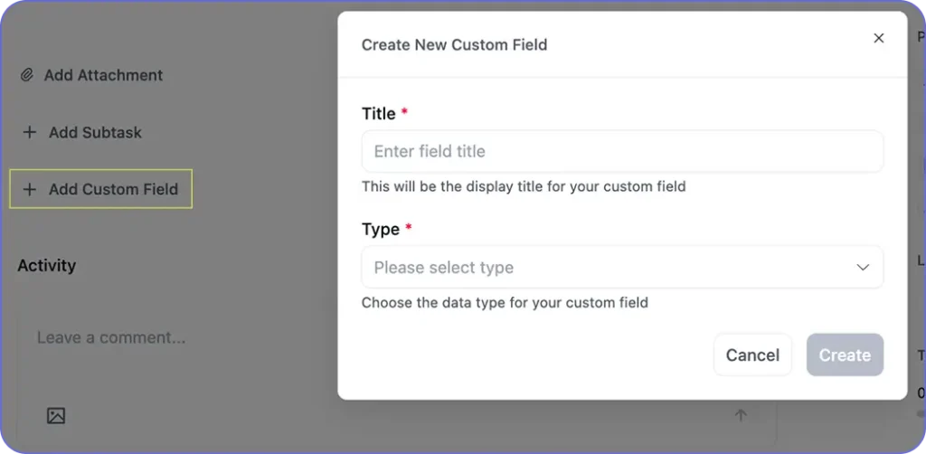 Custom Field (FluentBoards)