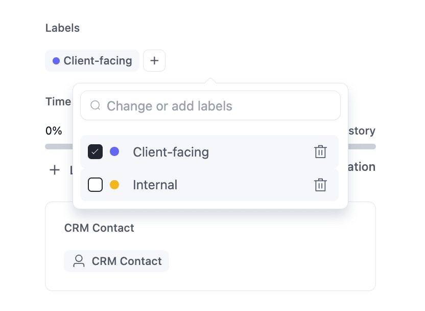 Add labels (FluentBoards)