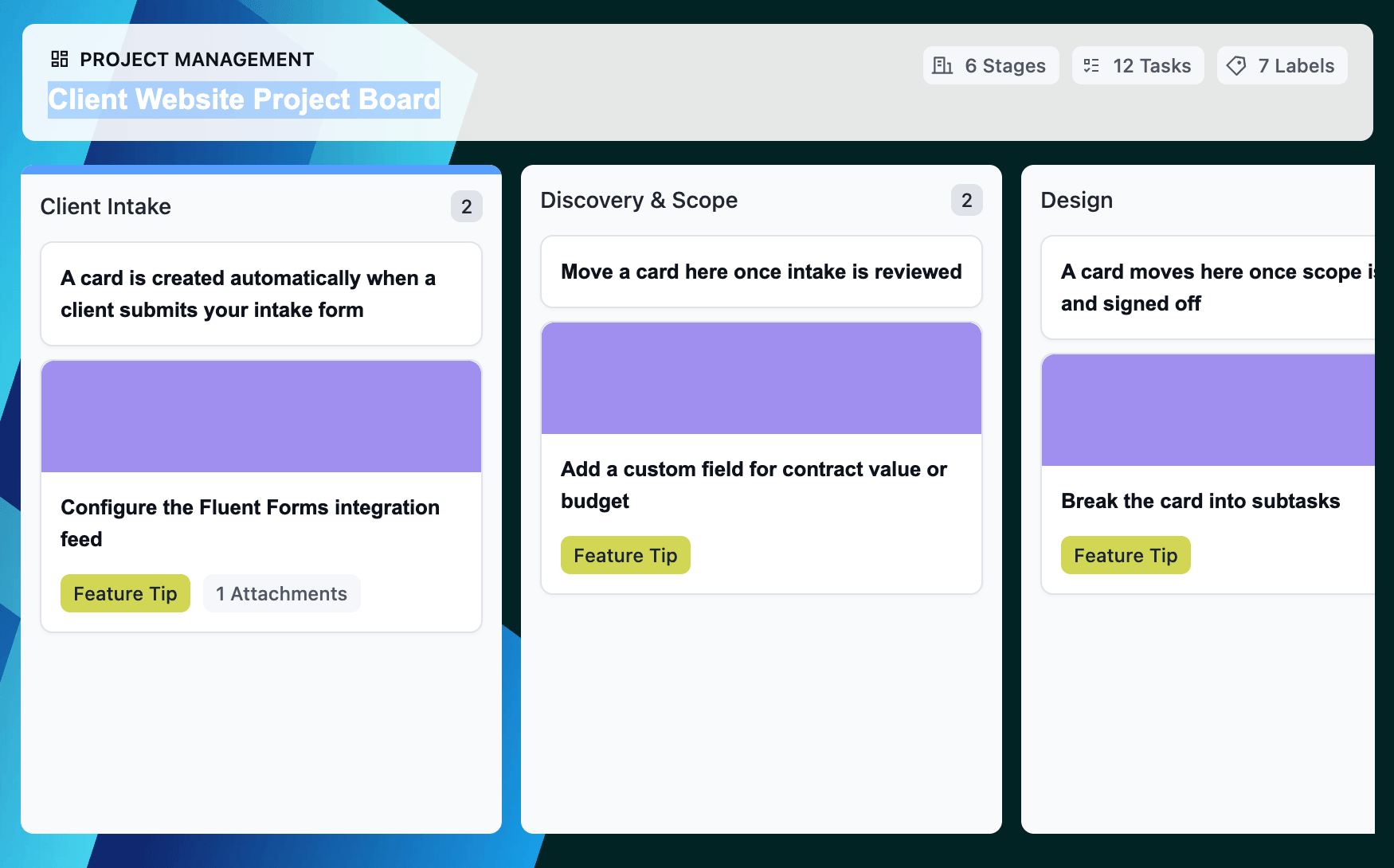 Client Website Project Management Template