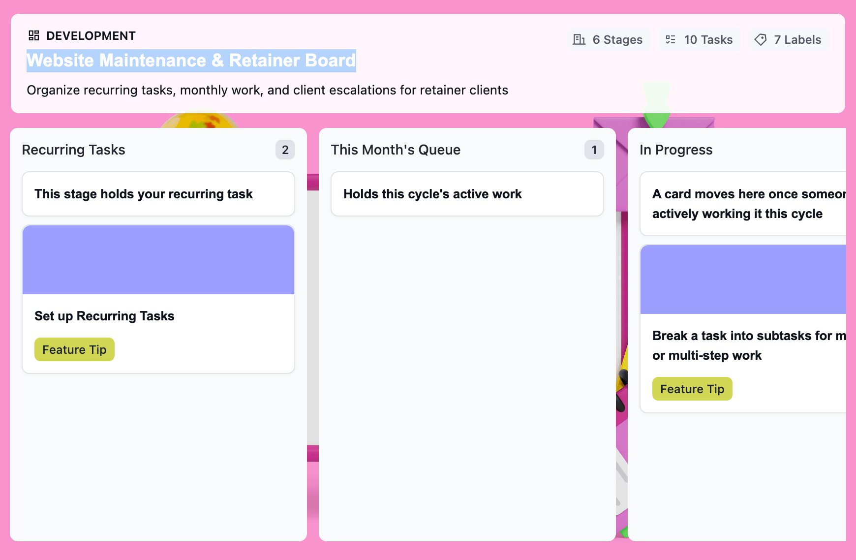 Website Maintenance & Retainer Template