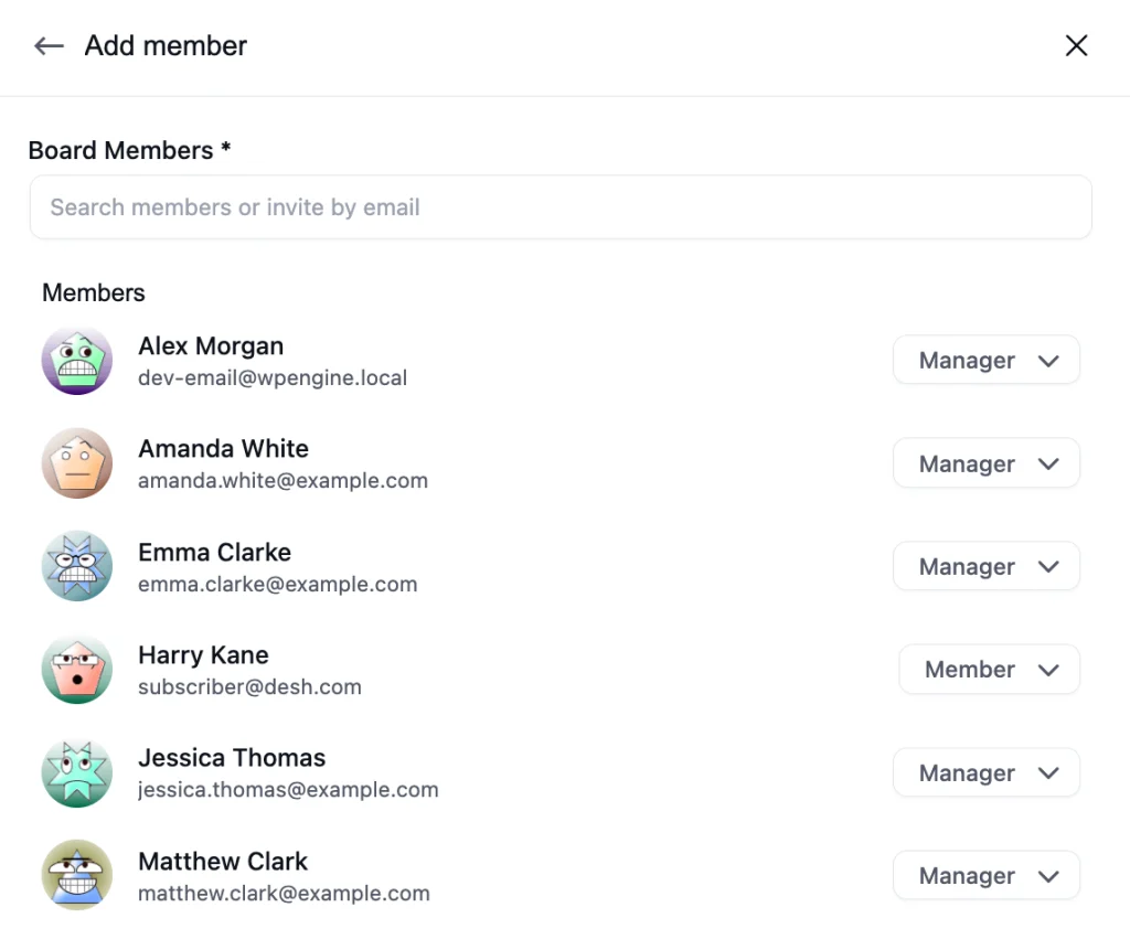 Add Memeber (FluentBoards)