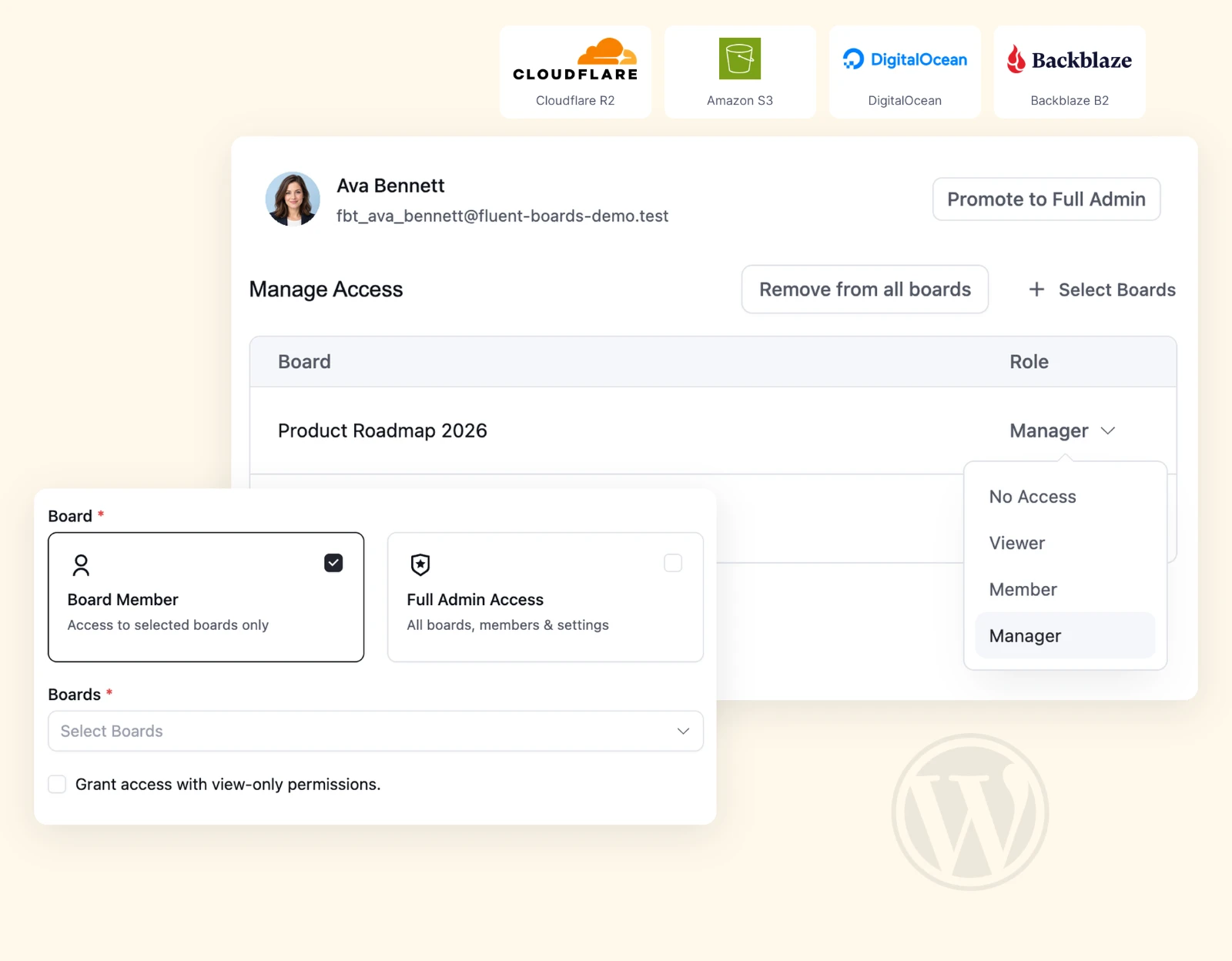 access permissions focused