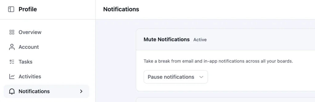 global notification setting